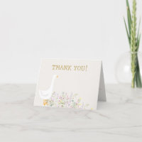 Baby shower Fleur sauvage d'oie d'aquarelle