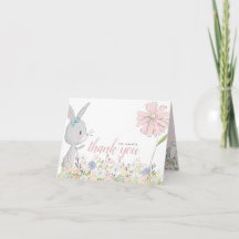 baby shower floral bébé lapin