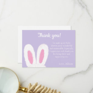 Carte De Remerciements Baby shower limoneux