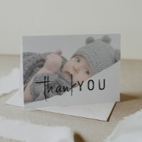 Baby shower Neutre Moderne Simple Photo Pliée