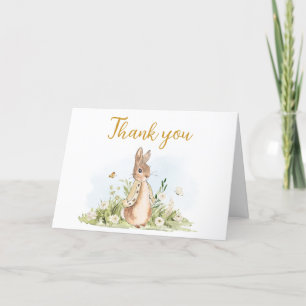 Carte De Remerciements Baby shower Peter Rabbit