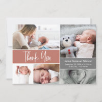 Baby shower photo Collage de poche en terre cuite