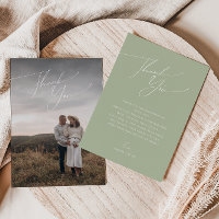 Baby shower photo verticale Whimsical Sage Green