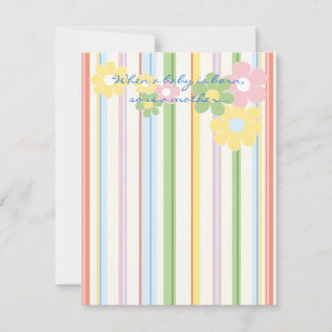 Carte de remerciements baby shower "Pique-nique Fl