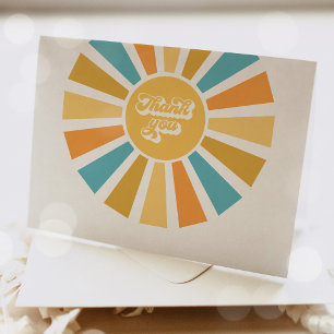 Carte De Remerciements Baby shower Soleil Venez Ici Le Fils