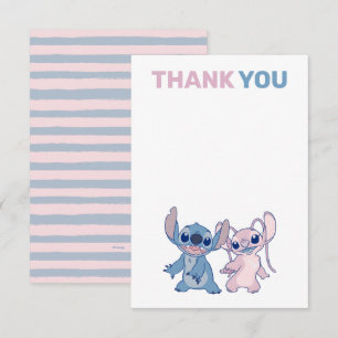 Carte De Remerciements Baby shower Stitch Twins - Double l'Aloha!