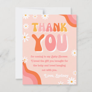 Carte de remerciements Baby shower super Douche
