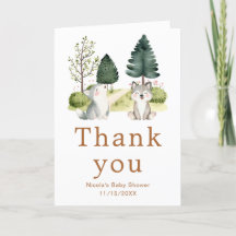 Baby shower Wolf Woodland