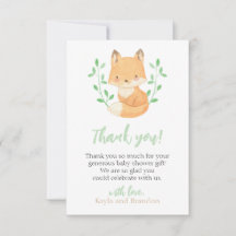 Baby shower Woodland Fox