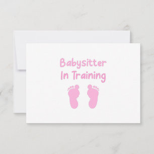 Carte De Remerciements Babysitter En Formation