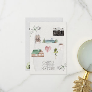 Carte De Remerciements Bachelorette Camping Glamping Voyage