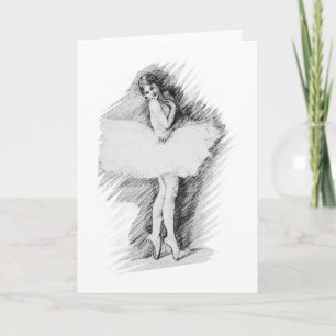 Carte De Remerciements Ballerina - Temps plus simples