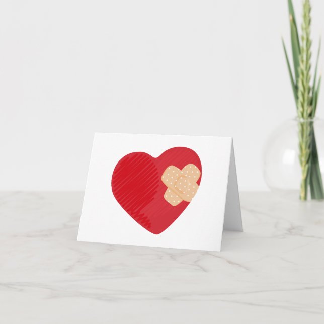 Carte De Remerciements Bandage cardiaque (Devant)