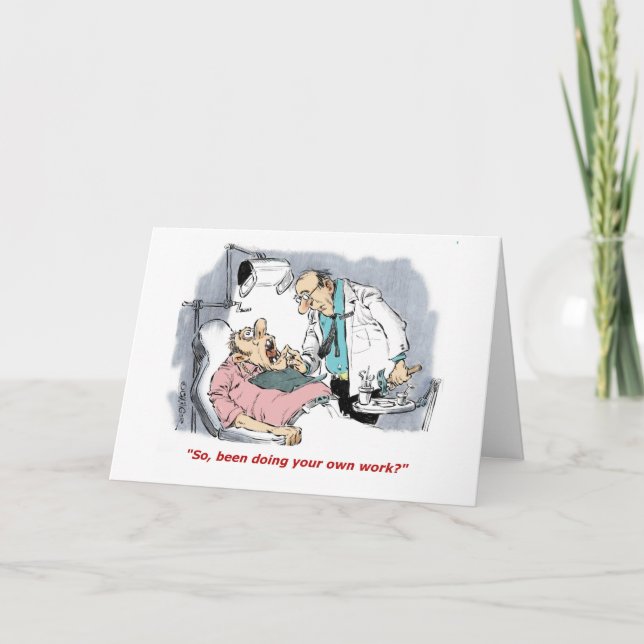 Carte De Remerciements Bande dessinée - travail de interrogation de (Devant)