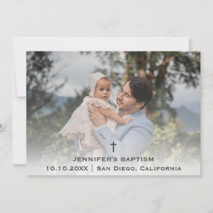 Carte De Remerciements Baptême Christening Communion Religieux Chrétien