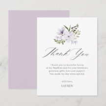 Baptême Floral Violet