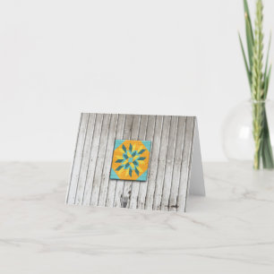 Carte De Remerciements Barn Quilt Star 3