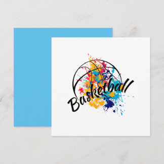 Carte De Remerciements Basket aquarelle