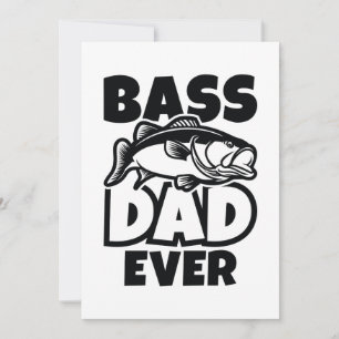 Carte De Remerciements Bass Papa jamais