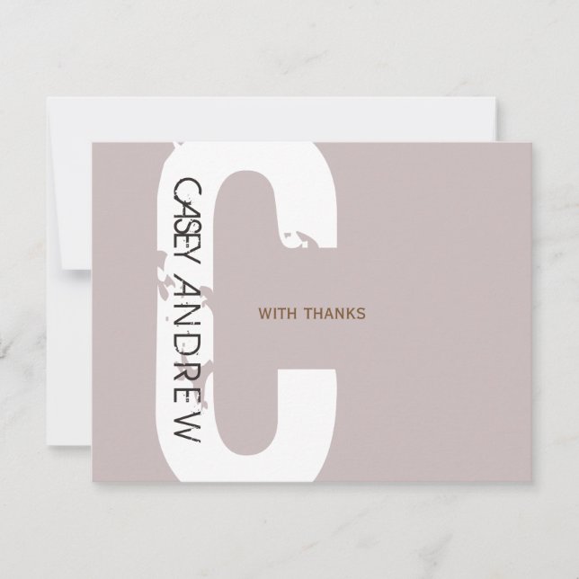 Carte De Remerciements Bat mitzvah à barres FLAT1 (Devant)