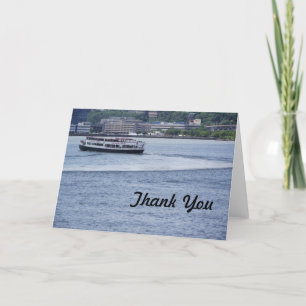 Carte de remerciements bateau de croisière