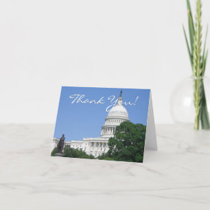 Carte De Remerciements Bâtiment du Capitole à Washington DC