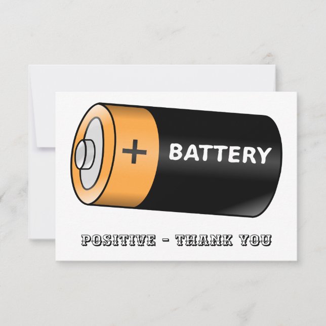 Carte De Remerciements Batterie (Devant)