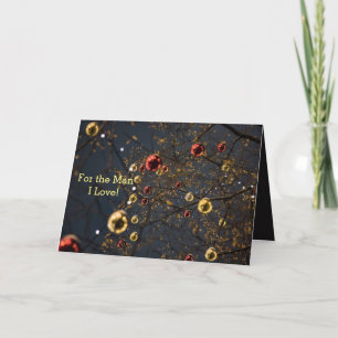 CARTE DE REMERCIEMENTS BAUBLES MAN I LOVE CHRISTMAS CARD