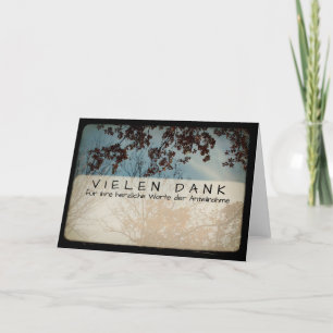 Carte De Remerciements Bäume im Herbst Kartengruss mit Vielen Dank 3