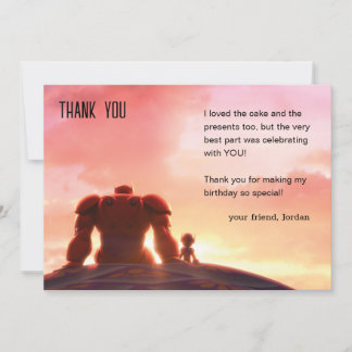 Carte De Remerciements Baymax Anniversaire Big Hero 6