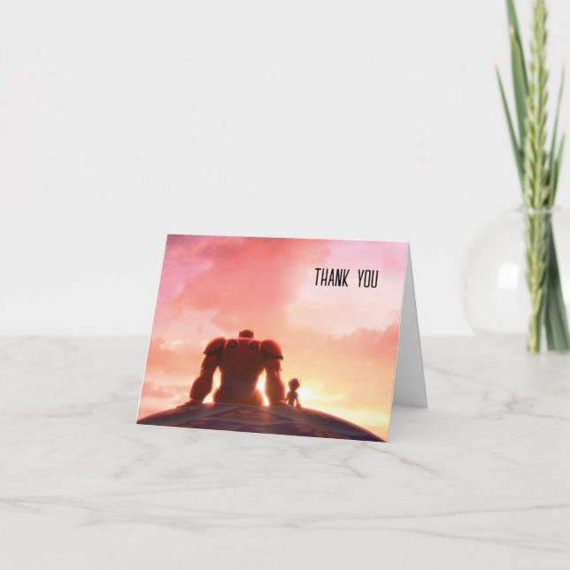 Carte De Remerciements Baymax Anniversaire Big Hero 6 (Devant)