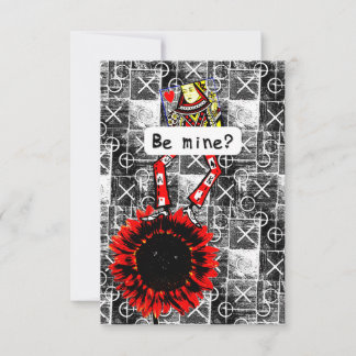 Carte De Remerciements BE MINE Dancing Queen Las Vegas Style Valentine