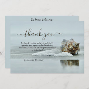 Carte De Remerciements Beach Seashell Photo Fête De La Vie