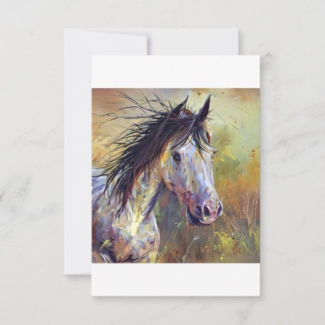 Carte De Remerciements beau cheval (Devant)
