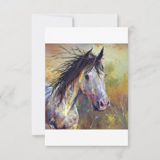 Carte De Remerciements beau cheval