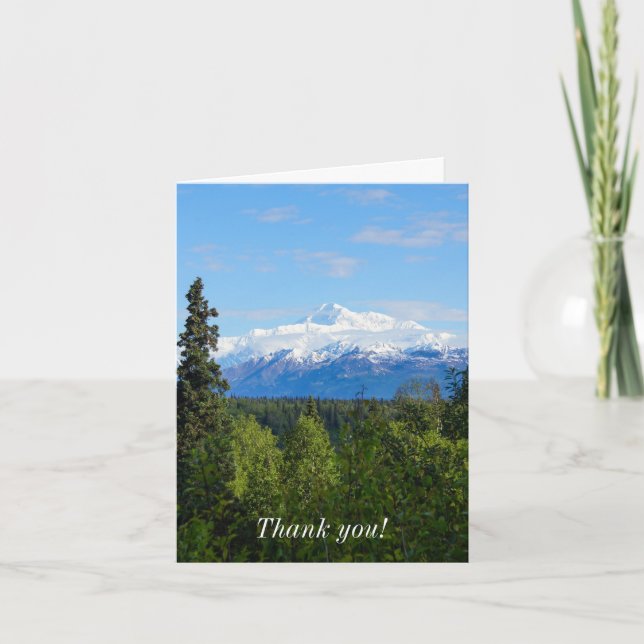 Carte De Remerciements Beau Denali (Devant)