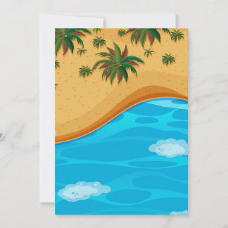 Carte De Remerciements Beau Paysage De Plage