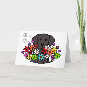 Carte De Remerciements Beautiful Soul Black Labrador