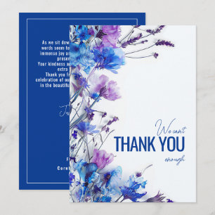 Carte De Remerciements 💍 Beaux Rêves de Cornflower
