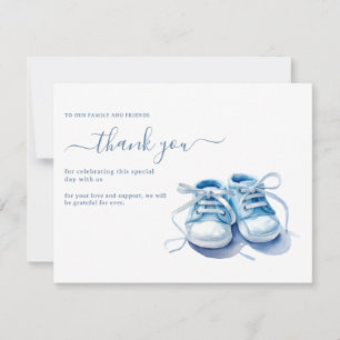 Carte De Remerciements Bébé Basket Baby shower Invitation, Bébé garçon