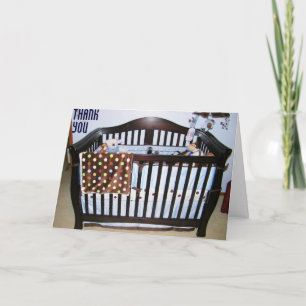 CARTE DE REMERCIEMENTS BÉBÉ CADEAU MERCI, VOUS