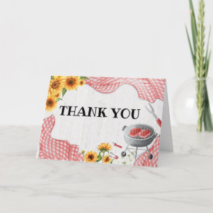Carte De Remerciements Bébé Tournesol Bébé Q Baby Shower
