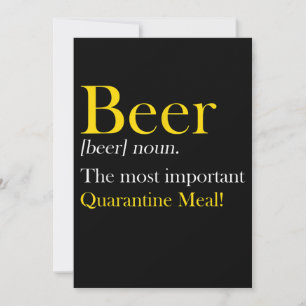 Carte De Remerciements Beer Lover   Bière Le Repas Le Plus Important