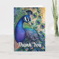 Belle aquarelle Peacock