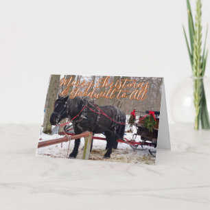 Carte De Remerciements Bénédictions de Noël d'Espoir, Joie, Paix et Amour