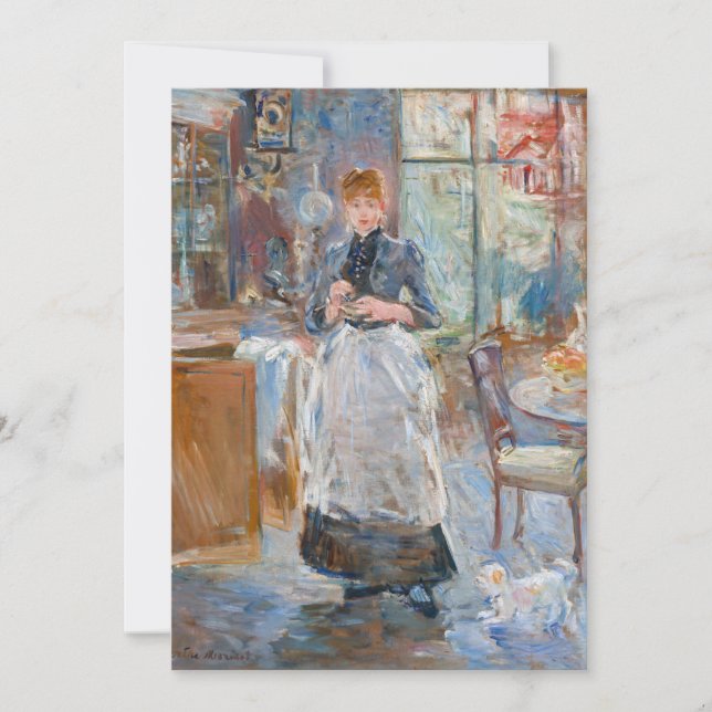 Carte De Remerciements Berthe Morisot - Dans la salle à manger (Devant)