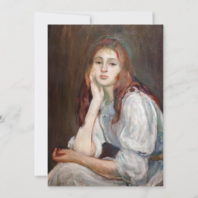 Carte De Remerciements Berthe Morisot - Julie Daydreaming (Devant)