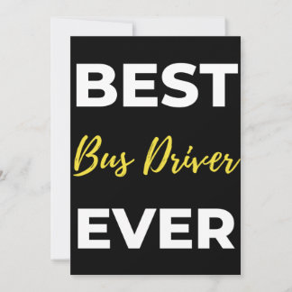 Carte De Remerciements Best Bus