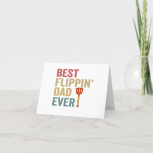 Carte De Remerciements Best Dad Ever Funny Cooking BBQ Father Gift 