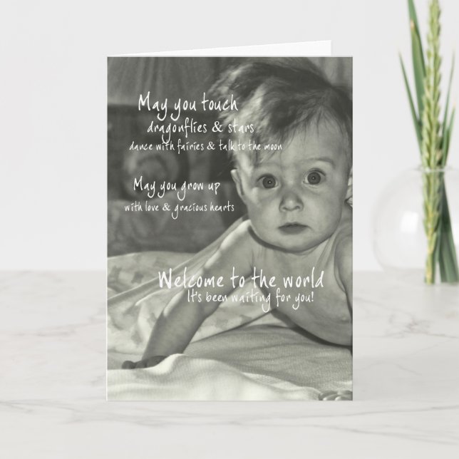 Carte De Remerciements BIENVENUE WORLD Greeting Card (Devant)